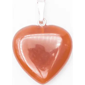 Přívěsek Milujeme Kameny Karneol - přívěsek srdce cca 2 cm 34217