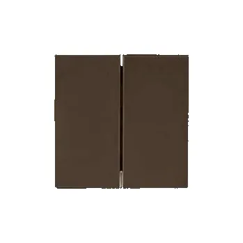 vypínač kryt dvojitý ELEGANT - oříšk.hnědá