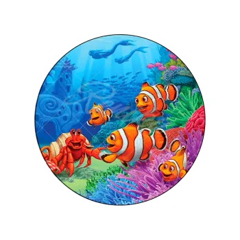 Jedlá dekorace na dort MOŘE 4, VARIANTA Fondánový list 1273