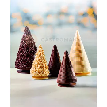 Čokoládová tyčinka Forma na čokoládu - vánoční stromeček malý, 4 ks x 140g, 83x140 mm - 20CO01 | MARTELLATO, Christmas Cone