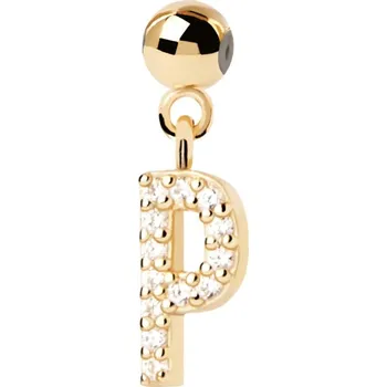 Šperk PDPAOLA Pozlacený přívěsek "P" Charms CH01-065-U + 2 měsíce na vrácení zboží