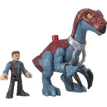 Figurka Jurský svět Imaginext dinosaurus Therizinosaurus + Owen