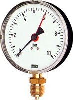 manometr, napojení dole, těleso plast, průměr 80 [mm], rozsah 0/40, [bar], připojení 1/2", třída 1,6, 139