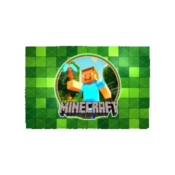 Jedlá dekorace na dort MINECRAFT A4 kostky, VARIANTA Jedlý papír 834
