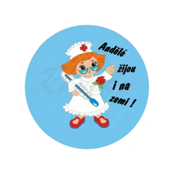 Jedlá dekorace na dort SESTŘIČKA, VARIANTA Jedlý papír 592