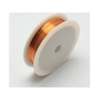 Materiál na výrobu šperku Drátek oranžový 1,0mm (2,5m)