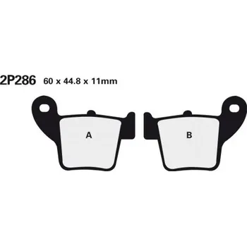 Brzda pro motocykl Zadní brzdové destičky Nissin Honda CRF 450 R 2002 - 2008 směs ST