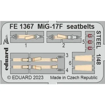 1/48 MiG-17F seatbelts STEEL (AMMO)