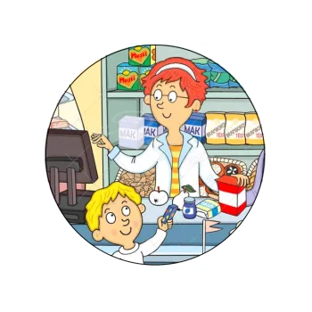 Přisada na vaření a pečení PRODAVAČKA, VARIANTA Jedlý papír 1053