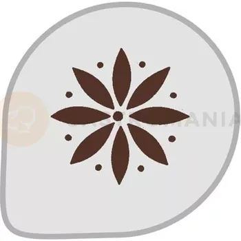 Čokoláda Šablona na zdobení dezertů, květina - MASK41 | MARTELLATO, PLASTIC STENCIL