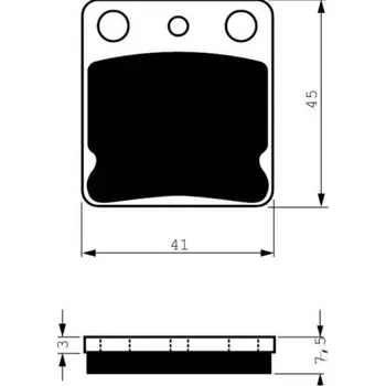 Brzda pro motocykl Přední brzdové destičky Goldfren Yamaha YFZ 350 Banshee 1990-2006 směs AD