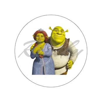 Jedlá dekorace na dort SHREK A FIONA, VARIANTA Jedlý papír 136