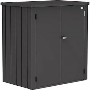 Zahradní úložný box Biohort Skříňka na terasu BIOHORT Romeo L 132 x 87 x 140 (tmavě šedá metalíza) L (3 krabice)