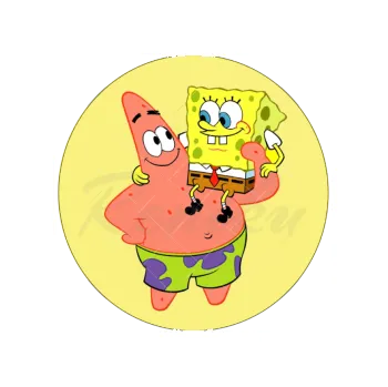 Jedlá dekorace na dort SPONGEBOB kamarádi, VARIANTA Jedlý papír 382
