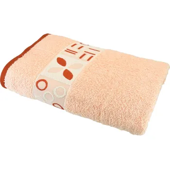 Osuška ORNAMENT 70x140 cm lososová