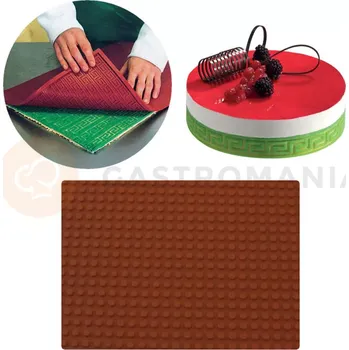 Čokoládová tyčinka Strukturální silikonová podložka, 600x400 mm, průměr 4 mm - RELIEF2 | MARTELLATO, Tappeto