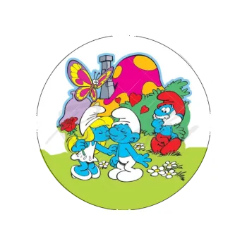 Jedlá dekorace na dort ŠMOULÍ pusa, VARIANTA Jedlý papír 510