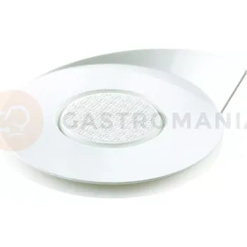 Jednorázové nádobí Protiskluzový tácek na dorty, dezerty a monoporce 8,6 cm, kulatý - bílý, 25 ks | SILIKOMART, Trays