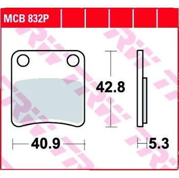 Brzda pro motocykl Zadní brzdové destičky TRW / Lucas Honda 750 X-ADV 2017 - směs P