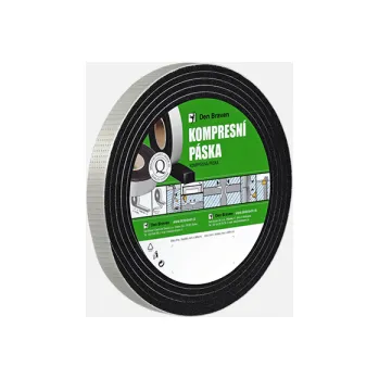 Izolační páska Den Braven - Kompresní páska, 20 mm x 3 mm x 12 m, černá