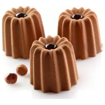 Kuchyňská sůl Silikonová forma 600x400 mm SQ002 Canneles, 54x80 ml, 56x50 mm | SILIKOMART, 60x40 Sessanta Quaranta