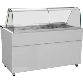 Chladící obslužná vitrína TATIANA s podstavcem typ rovné bočnice