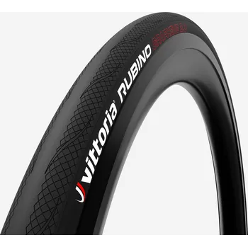 Plášť na kolo VITTORIA Silniční plášť s měkkou patkou Tubeless Ready Vittoria Rubino IV 700x28c ČERNÁ