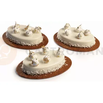 Kuchyňská sůl Silikonová forma s vykrajovátkem na monoporce - ovál, 300x400 mm, 12x 93x62x15 mm, 67 ml - PX4336S | PAVONI, Oval