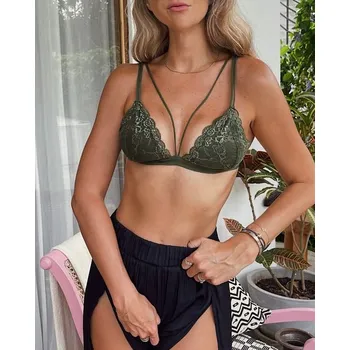 Podprsenka BeChick Olivová krajková podprsenka Love Anemone USA