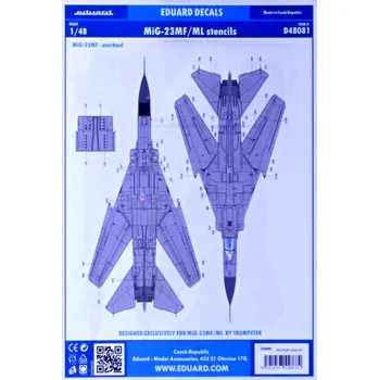 Plastikový model 1/48 MiG-23MF/ML stencils (TRUMP)