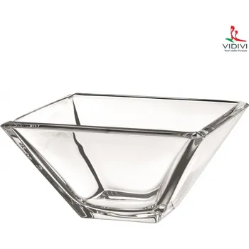 Talíř VIDIVI VIDIVI, skleněná miska DUCALE, 3,7 l, 26 x 26 cm