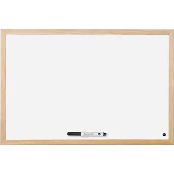 Kancelářský nábytek Magnetická tabule dřevěný rám 80 x 60 cm