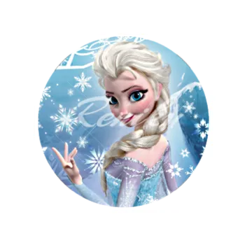 Jedlá dekorace na dort ELZA a vločky, VARIANTA Jedlý papír 185