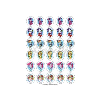 Jedlá dekorace na dort PONY, VARIANTA Jedlý papír 579