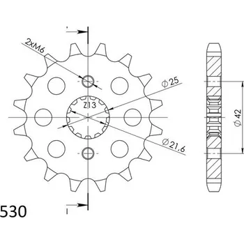 Řetězová sada pro motocykl SUPERSPROX Řetězové kolečko SUPERSPROX CST-519:15 15 zubů, 530