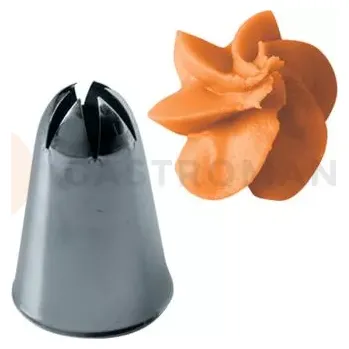 Výroba svíčky Cukrářská špička Květina, sada 5 ks - 30x45x8 mm - BC0855 | MARTELLATO, Flower & Petals Nozzles