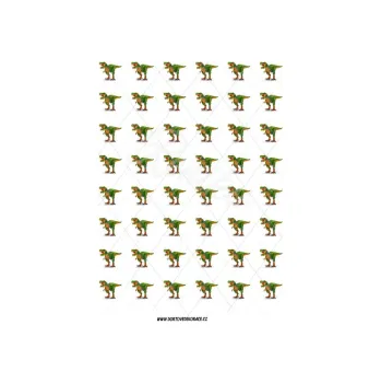 Jedlá dekorace na dort DINOSAURUS s99