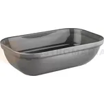 Šedá obdelniková melaminová mísa GN ¼ | APS, Emma