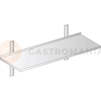 Závěsné křeslo Závěsná police z nerezové oceli s rovným povrchem 900x400x250 mm | DORA METAL, DM-3501