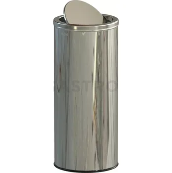 Nádoba na led Odpadkový koš s otočnou klapkou 45 l, 69x30 cm, nerezová ocel/leštěná | ALDA, Swing