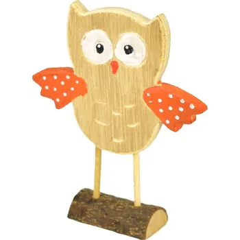 Sova dřevěná 13 cm