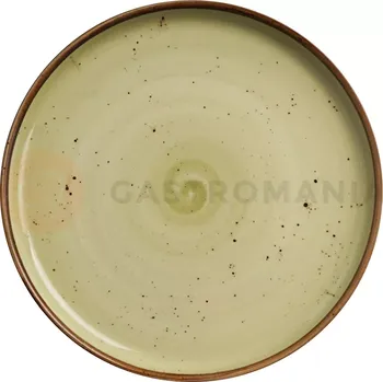 Talíř Talíř z porcelánu s vysokým okrajem, Ø 21 cm, olivový | FINE DINE, Kolory Ziemi Olive