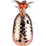 Nerezová nádoba na koktejl s víkem 0,5 l, měděná | APS, Pineapple
