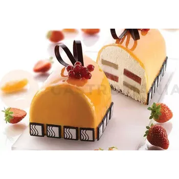 Kuchyňská sůl Forma na výrobu náplně do moučníků a rolád INSERT BUCHE/8 | SILIKOMART, Insert Buche