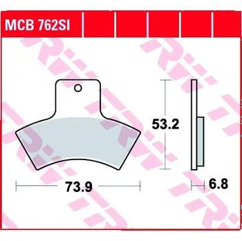 Brzda pro motocykl Zadní brzdové destičky TRW / Lucas Polaris 400 Scrambler 2x4,4x4 2000 - směs SI