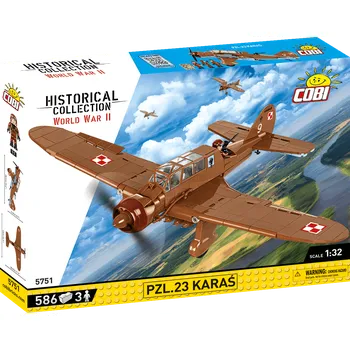 Stavebnice COBI Polský lehký bombardér PZL.23 Karaś COBI 5751 - World War II 1:32