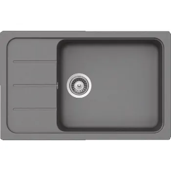 Granitový dřez SCHOCK Formhaus - Granitový dřez, 78x50 cm, s ovládáním odtoku, Croma FOMD100LSAGCR