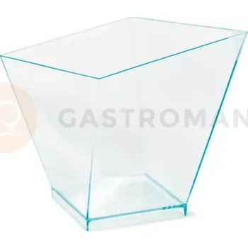 Jednorázové nádobí Plastový kelímek na dezerty a monoporce Charme 60 ml, transparentní tyrkys - 60 ks | ALCAS, 257/4