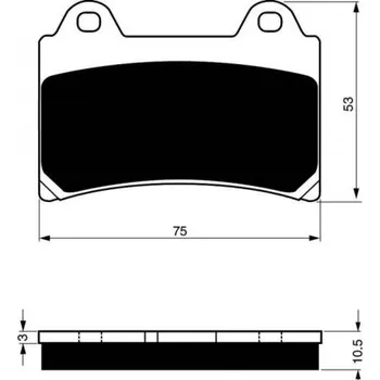 Brzda pro motocykl Přední brzdové destičky Goldfren Yamaha FZR 1000 1987-1989 směs S3