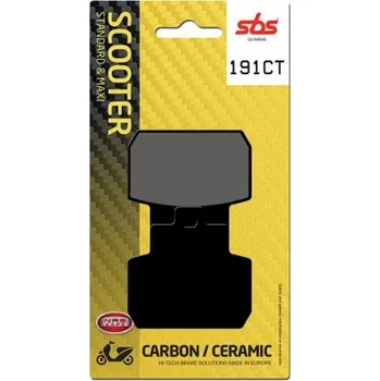 Brzda pro motocykl Zadní brzdové destičky SBS Piaggio 125 X8 2005 - 2010 směs CT